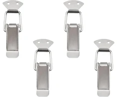 Increway nerūdijančio plieno atlenkiamų skląsčių rinkinys, spyruoklinė įrankių dėžė, bagažo lagaminas, metalinis, 110x35 mm, 4 vnt.
