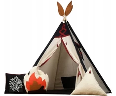 Indėniškas tipis vigvamas apachas su stabilizatoriumi