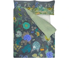 Patalynės komplektas Indigo Brocade antklodės užvalkalas 260 x 240 cm Designers Guild