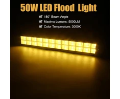Indmird led lauko prožektorius 50 w, 50 000 lm itin ryškus led sieninis šviestuvas 3000 k šilta balta led priekinis žibintas ip66 atsparus vandeniui lauko prožektorius statybų prožektorius led prožektorius sodui