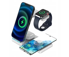 Indukcinis įkroviklis 4 viename, skirtas Magsafe iphone 13 14 15 16 / airpods / watch