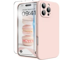 Ingido dėklas, skirtas iphone 16 pro max, skysto silikono dėklas su patobulinta kameros apsauga, mobiliojo telefono dėklas, atsparus įbrėžimams, smūgiams atsparus apsauginis dėklas su minkštu mikropluošto pamušalu, skirtas iphone 16 pro max, lime pink
