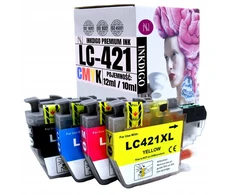 Inkoem Inkdigo rašalo kasetės, skirtos Brother dcp j1050dw cp-j1140dw mfc-j1010dw lc-421xl (pakaitalai)