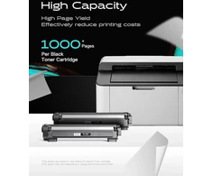 Inkpad Tn1050 Tn-1050 tonerio kasetės, suderinamos su Brother Dcp-1612w Dcp-1610w Mfc-1910w Hl-1110 Hl-1210w Hl-1212w Dcp-1510 Dcp-1512 Hl-1112 Mfc-1810 spausdintuvais (4 juodos)