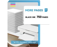 Inkyeah 62xl Juoda Rašalo Kasetė, 750 Psl. Suderinama su Hp Officejet/envy