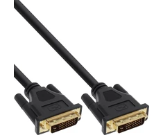 Inline® 20m Premium 24+1 jungtis Dvi-d dual link kabelis (vyriškas-vyriškas)