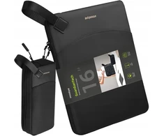 Innostyle nešiojamas krepšys, vandeniui atsparus nešiojamas krepšys su priedų kišene, suderinamas su Macbook Pro/air, Hp Probook, Dell, Yoga, Asus, juodas
