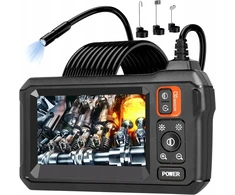 Inskam Inspekcinė kamera Duo endoskopas dvi kameros 5m 8led 2x Fullhd Lcd 5.5mm Pro