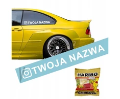 Instagram lipdukas ant automobilio lango Jūsų Paskyros Pavadinimas tekstas užrašas 10cm