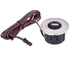 Integruotas Usb 2.0 ir Usb-c įkrovimo centras, nerūdijančio plieno