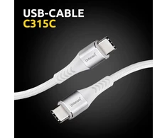 Intenso C315c Usb-c į Usb-c kabelis, 1.5m, baltas