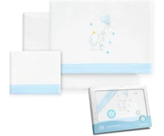 Interbaby 40x80 cm vaikiškos lovytės patalynės komplektas - drambliukas
