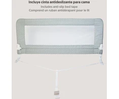 Lova Interbaby vaikiški apsauginiai varteliai sulankstomas 90 cm lovos barjeras vaikams nuo 18 mėnesių iki 5 metų, lengvas montavimas, saugus, suderinamas su ištraukiamomis lovomis | Star
