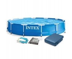 INTEX karkasinis sodo baseinas 366x76 6in1 uždangalas