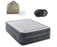 Intex Pripučiamas dvivietis čiužinys su įmontuotu elektriniu siurbliu, patvarus