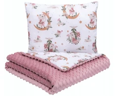 Inventum Infantilo minky pledukas darželinukui 100x135 + pagalvė