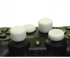 Iris 4x guminių gaubtų rinkinys analoginėms lazdelėms Ps5 Ps4 XBOX 360 valdikliams, baltas