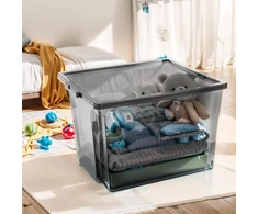 Iris, 6 dėžučių rinkinys / dėžės su dangčiu / dėžutės sukrovimui 'useful Storage Box', Usb-m, plastikas, skaidri pilka, 40 L, 42 x 36 x 26.5 cm