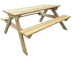 Iškylos stalas, 150x135x71,5cm, mediena