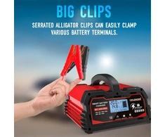Išmanusis akumuliatoriaus įkroviklis 20a 12v/24v su Lcd ekranu