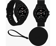 Išmanusis laikrodis forever colorum cw-300 juodas waterproof ip68 - pulso matuoklis, žingsniamatis, miego stebėjimo funkcija, kalorijų skaitiklis - ilgas baterijos veikimo laikas - android/ios sportinis laikrodis moterims, vyrams, unisex, stilingas