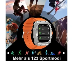 Išmanusis laikrodis vyrams su skambučiais, Amoled ekranu, 123 sporto režimai