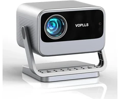 Išmanusis mini projektorius, voplls automatinis fokusavimas/trapecinė korekcija 20000 liumenų nešiojamas projektorius, palaikantis 4k, wifi6 bluetooth full hd 1080p vaizdo projektorius mažam namų kinui / lauko projektorius