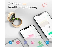 Išmanusis žiedas moterims aukso spalvos išmanieji žiedai moterims vyrams išmanusis žiedas android ios fitneso žiedas miego stebėjimo prietaisas išmanusis žiedas širdies ritmo monitorius sveikatos stebėjimo prietaisas pedometras aktyvumo stebėjimo prietais