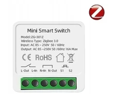 Išmanusis Zigbee jungiklis su 2 lizdais, 10a, Tuya, Home Assistant