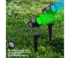 Įsmeigiami lauko LED prožektoriai Beek RGB 6 vnt., IP65