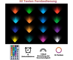 Įsmeigiami lauko LED prožektoriai Beek RGB 6 vnt., IP65