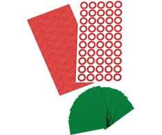 Isolatech Pvc termiškai susitraukiantis vamzdelis, supjaustytas 72 mm gabalėliais, žalias, be klijų, plokščias dydis 30 mm (skersmuo 19,1 mm), susitraukimo santykis 2:1 ir akumuliatorių izoliatoriai 18650 akumuliatoriams, tuščias 50 vnt. pakuotė