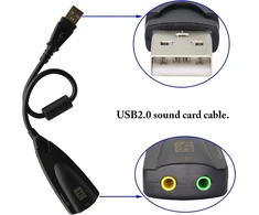 Išorinė Usb 7.1 garso plokštė su 3.5mm jungtimis