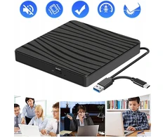 Išorinis cd dvd usb 3.0 type-c įrenginys, cd įrenginys nešiojamiems ir stacionariems kompiuteriams