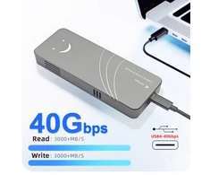 Išorinis M.2 Nvme Ssd dėklas Usb 4.0 40gbps, su Asm2464 lustu