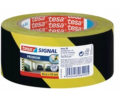 Įspėjamoji juosta Tesa premium geltona/juoda 66m