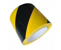 Įspėjamoji lipni juosta Epat geltona-juoda, 50 mm x 33 m