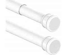 Išplečiamas karnizas, strypas 50-80cm, baltas