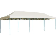 Išskleidžiama proginė palapinė, kreminės spalvos, 3x9m
