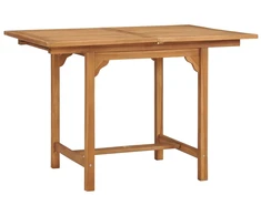 Išskleidžiamas stalas, (110-160)x80x75cm, tikmedžio masyvas