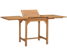 Išskleidžiamas stalas, (110-160)x80x75cm, tikmedžio masyvas