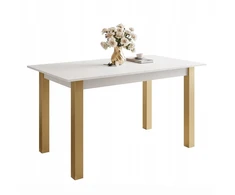 Išskleidžiamas stalas Arton Gold 140, baltas