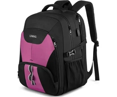 Itin didelė kuprinė, 50 l, neperšlampama, 17 colių (43,1 cm) nešiojamojo kompiuterio krepšys, darbo nešiojamojo kompiuterio kuprinė su Usb įkrovimo prievadu, apsauga nuo vagystės, verslui, kelionėms, mokyklinė kuprinė moterims, mergaitėms, paauglėms, viol