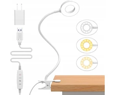 Izell Led naktinė stalinis šviestuvas skaitymui į miegamąjį 70 cm baltas