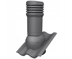 Izoliuotas kaminėlis 125 mm Parotec Braas Celtycka čerpėms - Grafitas