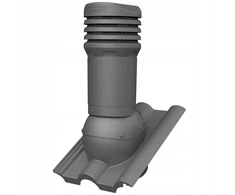 Izoliuotas kaminėlis 125 mm Parotec, skirtas Euronit Extra čerpėms - Grafitas