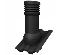 Izoliuotas ventiliacijos kaminėlis 125 mm Euronit Extra - Juodas
