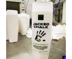 Jacked Liquid Chalk V2-250 ml Premium skystas magnio skystis sportui: sunkiosios atletikos, laipiojimo, gimnastikos, šokių ant stulpo, fitneso - greitai džiūstantis, odai draugiškas skystas magnis be emulsiklių