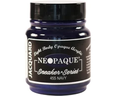 Jacquard Neopaque dažai sneaker serijai, labai pigmentuoti, lankstūs ir minkšti, skirti naudoti ant įvairių paviršių, 66 ml, tamsiai mėlyni