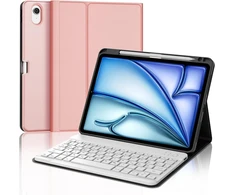 Jademall Klaviatūra Ipad Air 11 m2 - belaidė klaviatūra, skirta Ipad Air 11 m2 2024/air 11 m3 2025, apsauginis dėklas su pieštuko laikikliu, Qwertz vokiečių
